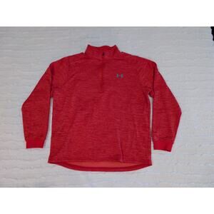 Under Armour ColdGear Half-Zip Fleece Pullover - Red - Men’s Large - Like New